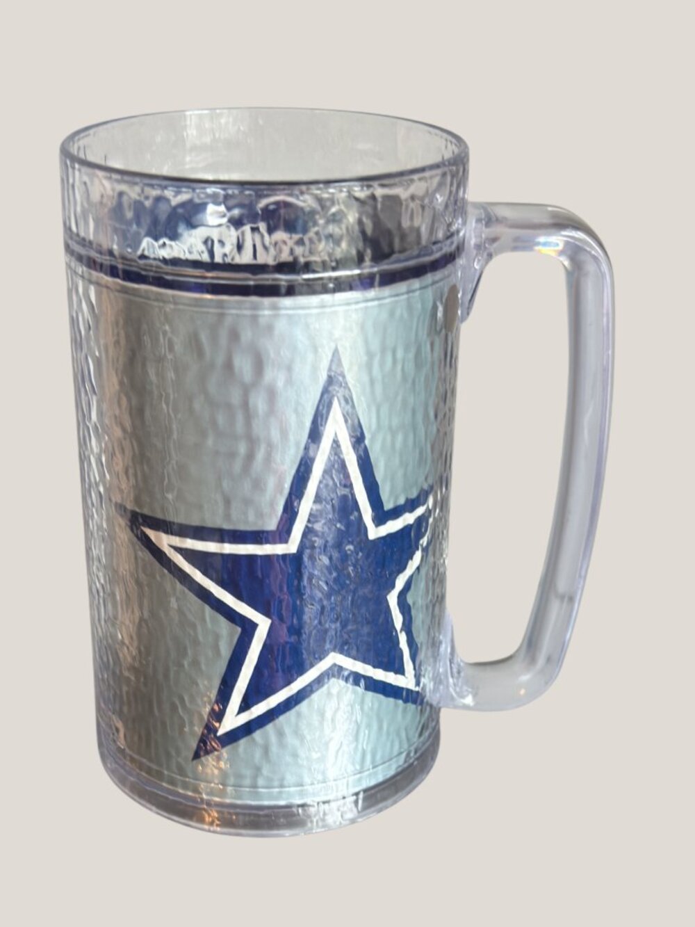 NFL Dallas Cowboys ThermoServ Double-Wall Acrylic Beer Mug Stein 16oz